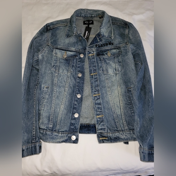 PLAYBOY Other - PLAYBOY Light Blue Denim Jacket*